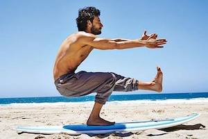 Surfcamp in Algarve Yoga pose